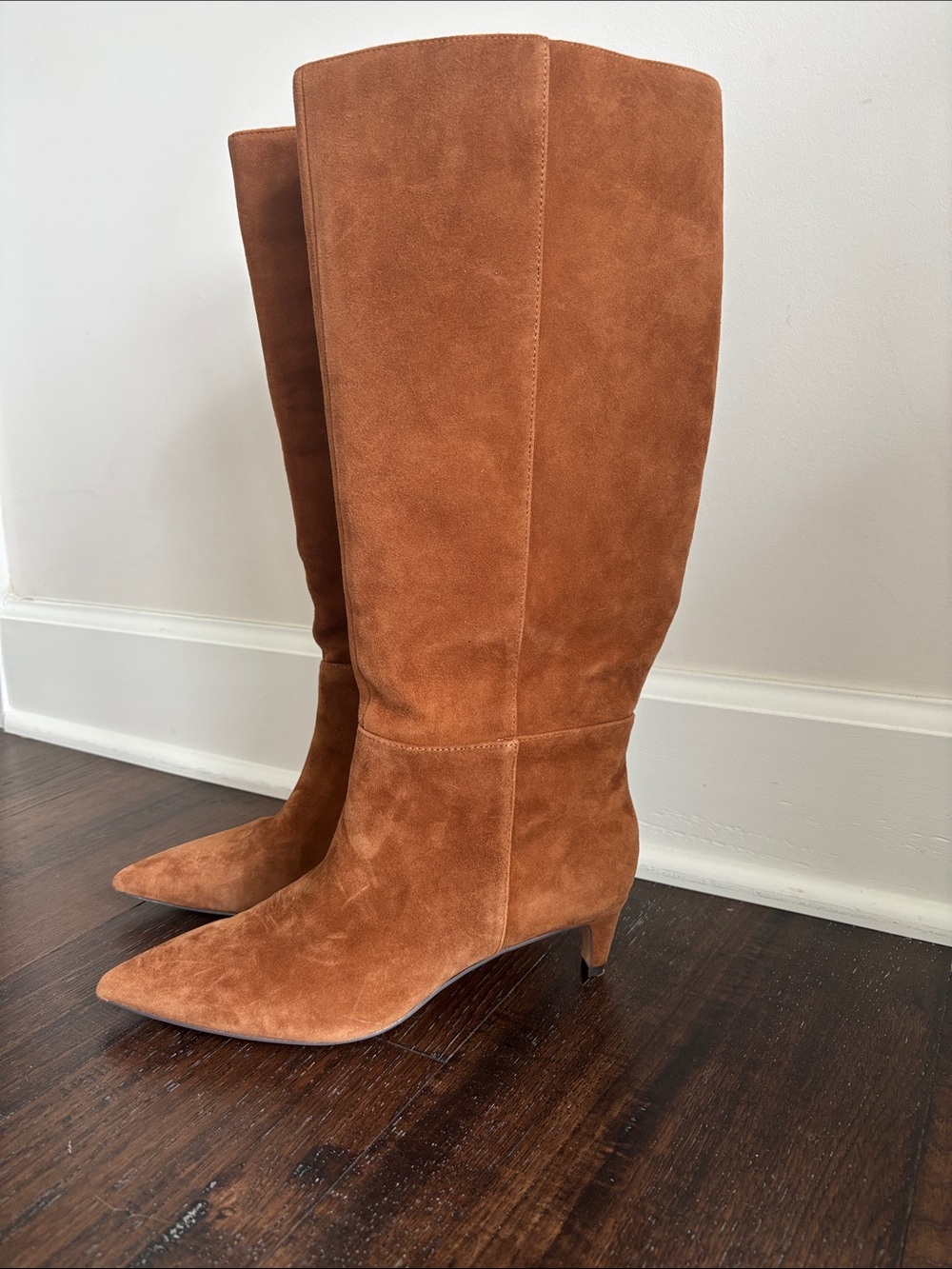 Vince Camuto Iannez Suede Knee-High Pointed-Toe Boots